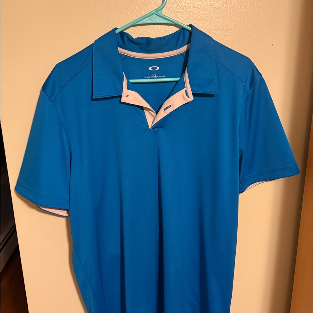 Oakley Men's Vibrant Blue Polo Shirt